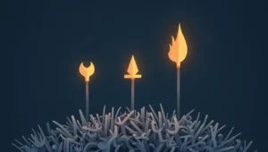 Three glowing tools rising above many faded tools, with text 'Master Few, Create More'